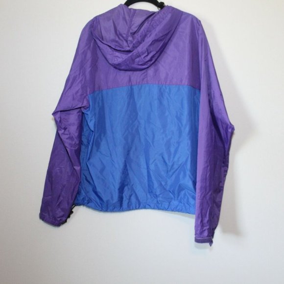 Vintage 90's Patagonia Hooded Pullover Windbreaker Jacket Purple Blue M H12795 - Picture 10 of 13